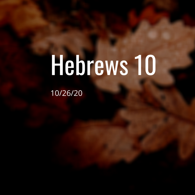 October 26: Hebrews 10