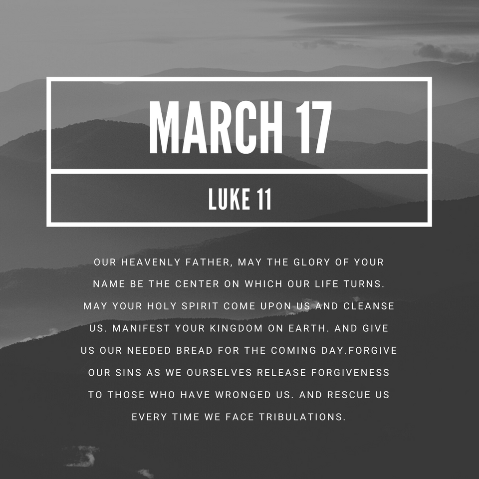 March 17: Luke 11